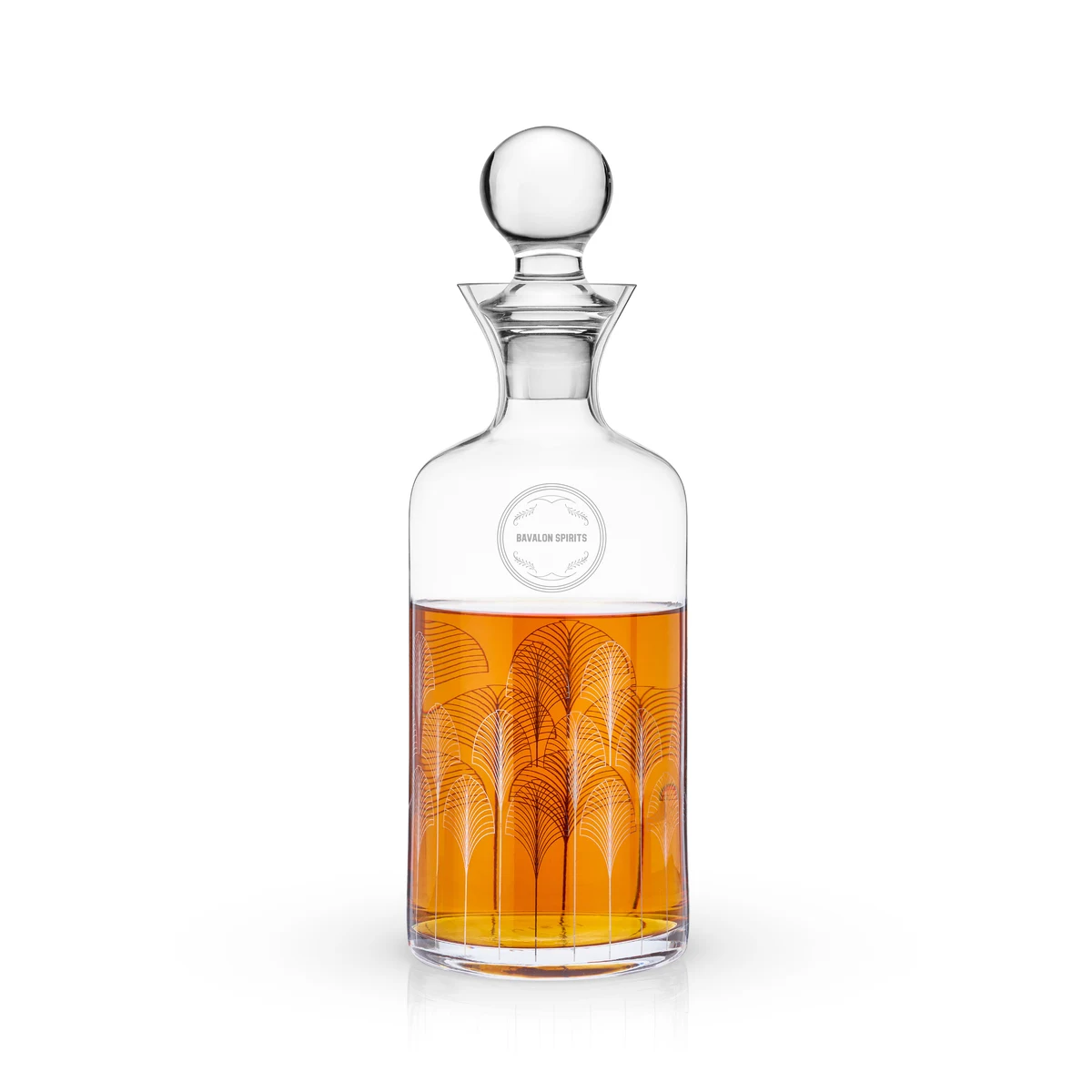 Viski® Deco Liquor Decanter 1