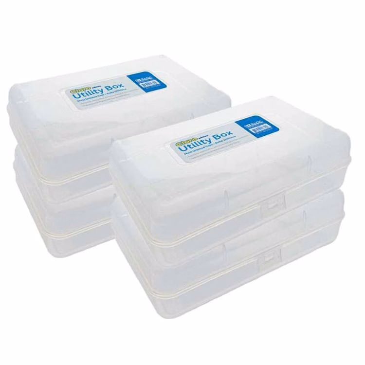 Multipurpose Pencil Box - 8" Clear