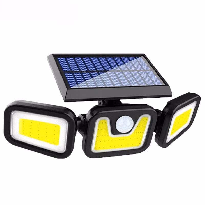 Solar Powered 3 Head Security Lights