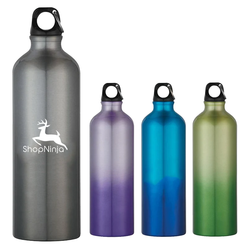 25 Oz. Gradient Aluminum Bike Bottle, custom water bottle with logo imprint 1