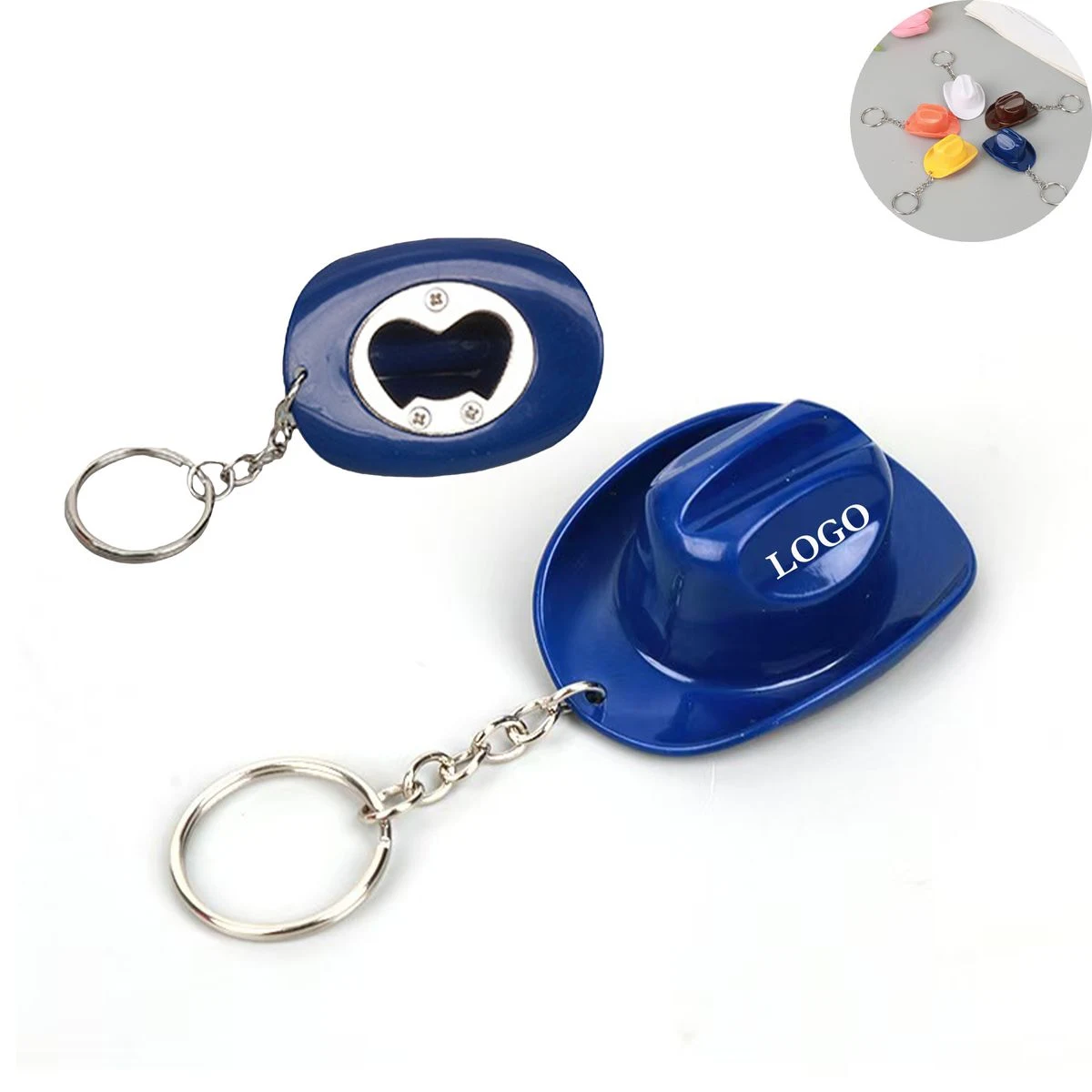 Cowboy Hat Bottle Opener Keychain 1
