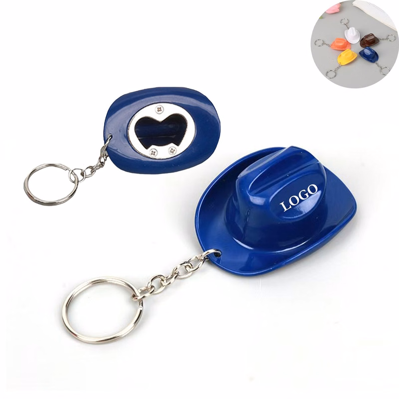 Cowboy Hat Bottle Opener Keychain