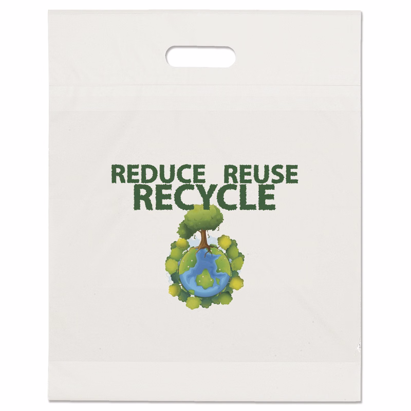 Eco Die Cut Handle Bag - 15W x 19H x 3 - Dynamic Color