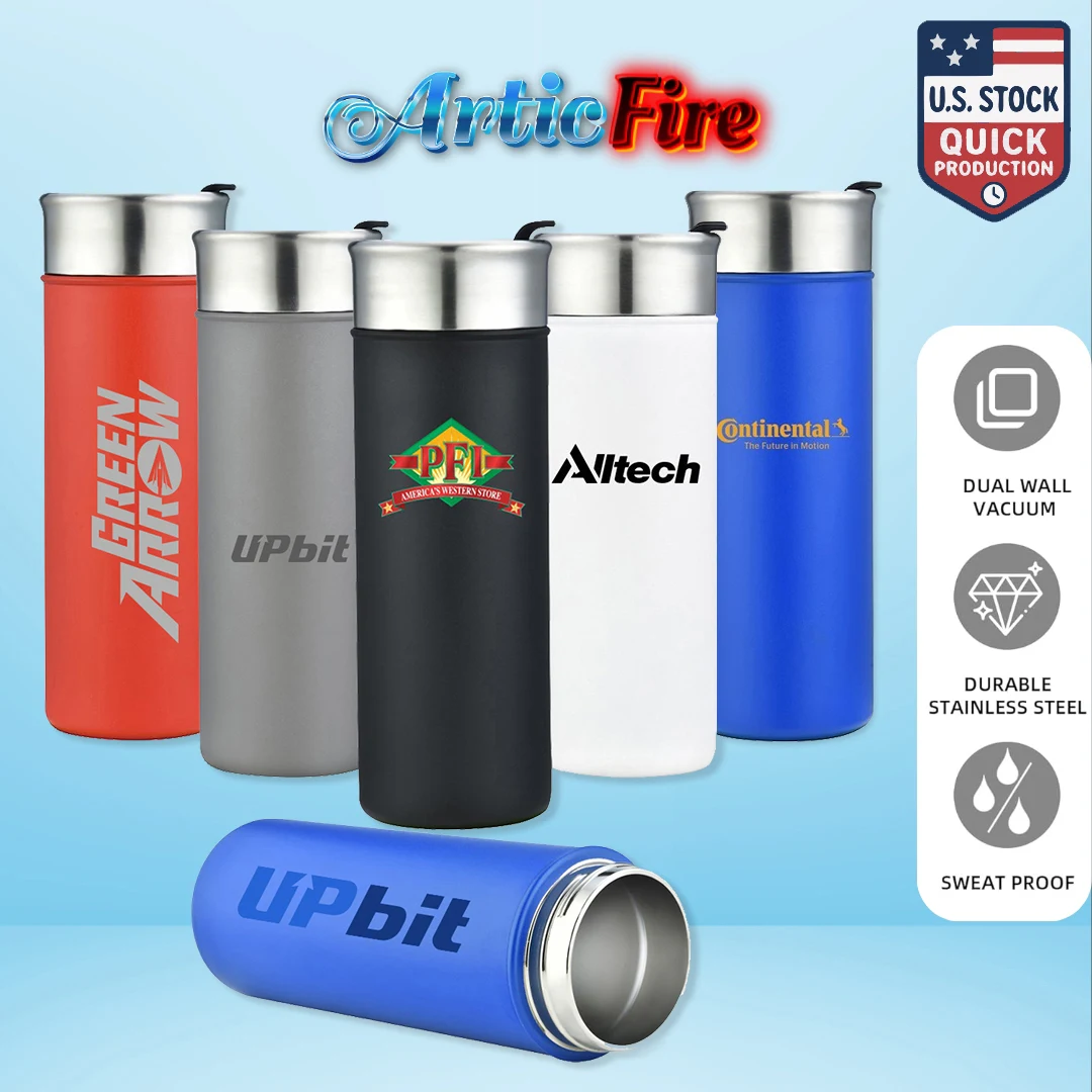 Articfire Double Wall Stainless Steel 18Oz Tumbler with Flip Lid 1
