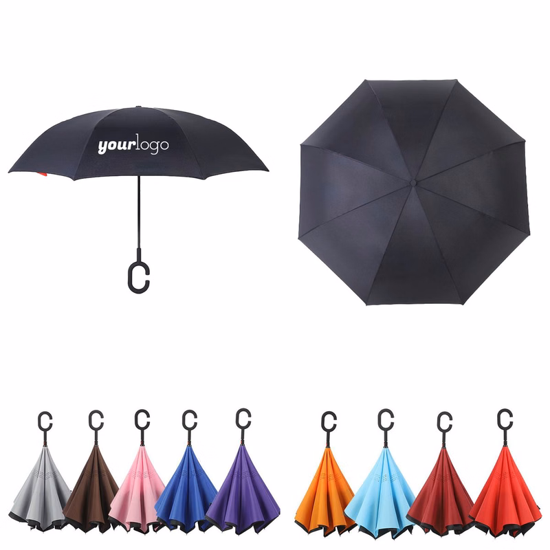 Large Inverted Reverse Windproof Stick Umbrella