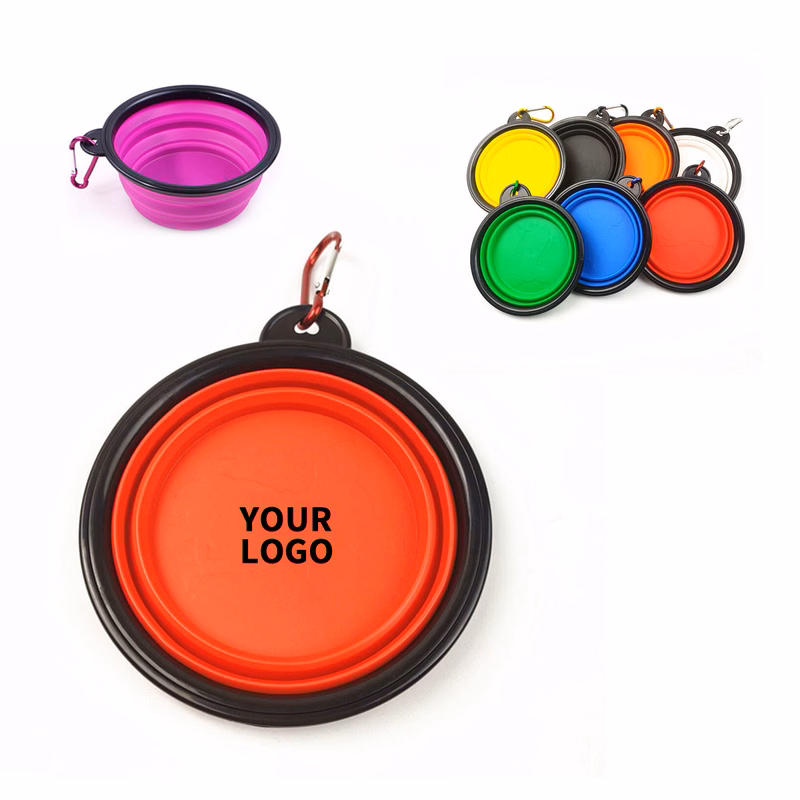 Collapsible Travel Pet Feeding Bowl 5.1" x 5.1" x 2"