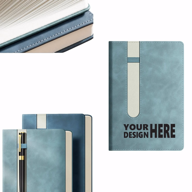Skin-Feel Business Minimalist A5 Leather Notebook