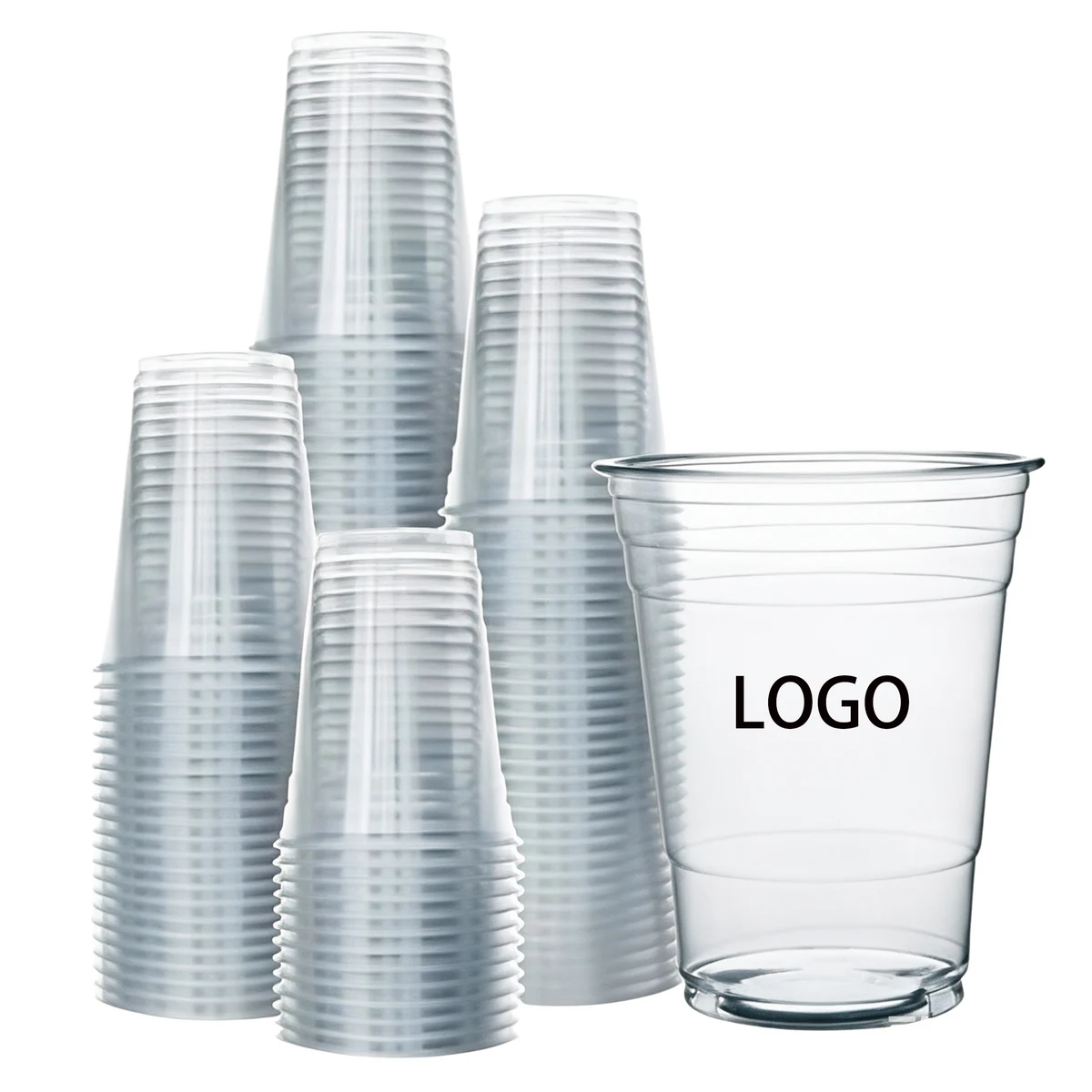 MOQ 1000 16oz Disposable Clear Plastic Cup 1