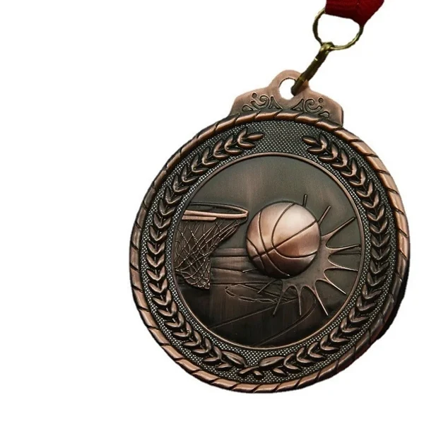 Custom 2.5 Metal Sports Medal with Chrome Finish — Elegant Achievement Recognition 1