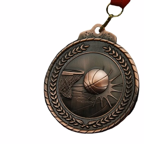 Custom 2.5 Metal Sports Medal with Chrome Finish — Elegant Achievement Recognition