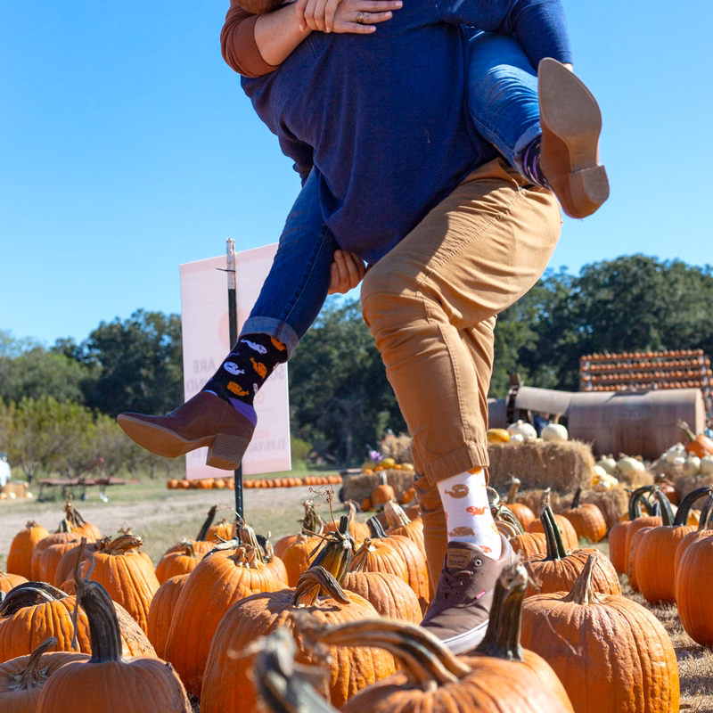 Synthetic Blend Fall Socks - Autumn Performance with Modern Materials - American Made