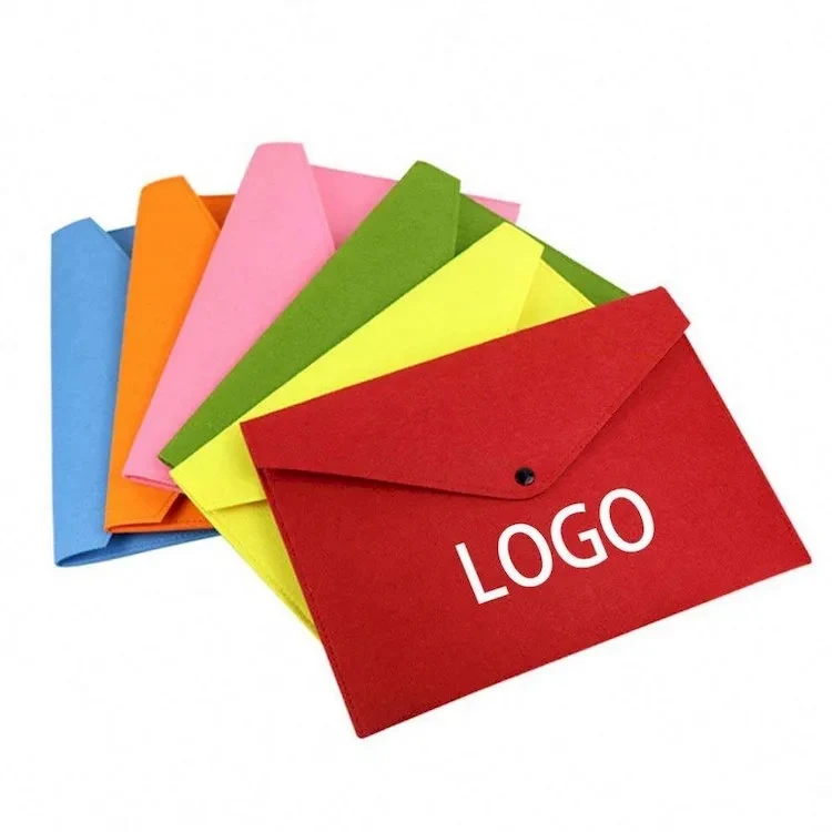 Multicolor Felt Document Bag A4 Size Business Briefcase 1