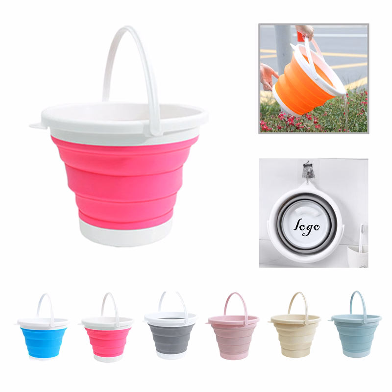 MOQ50 Collapsible Silicone Fishing Bucket