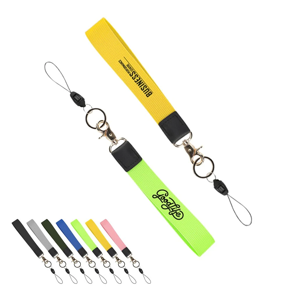 1" Wide Polyester Wristlet Keychain 1