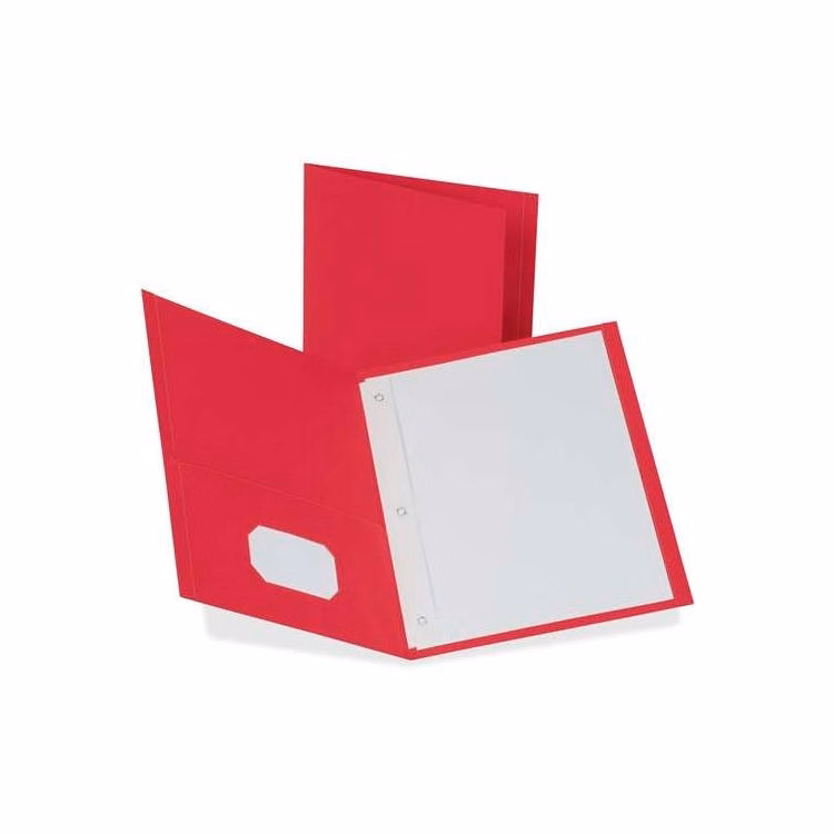 Recycled Pocket Folder - Red