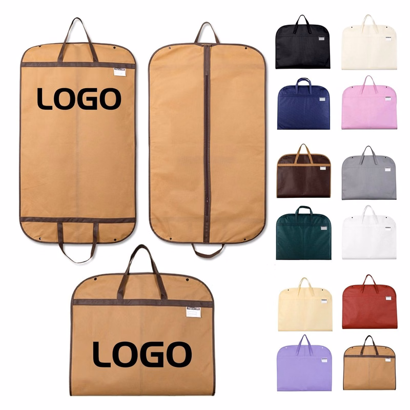 Foldable Non Woven Suit Garment Bag with Carrying Handles