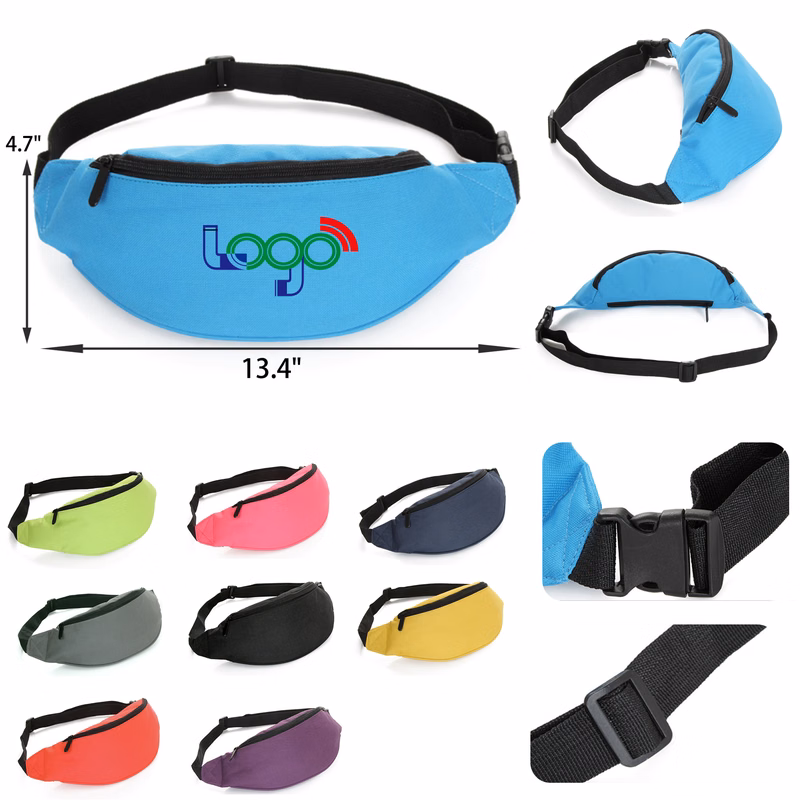 MOQ 50 PCS Stylish Outdoor Sports Canvas Waist Bag