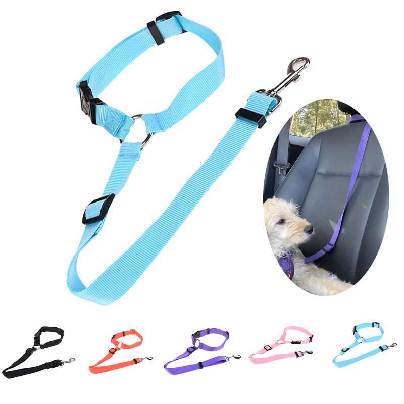 Headrest Dog Car Safety Seat Belt