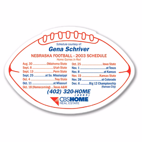20 Mil Football Magnet - Full Color