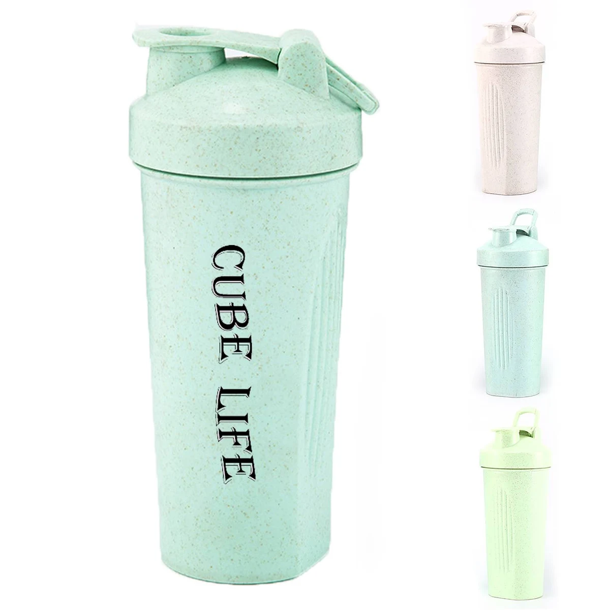 20oz Eco - Friendly Wheat Straw Shaker Bottle 1