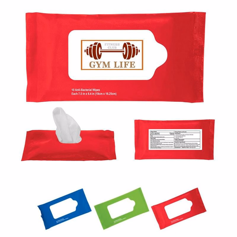 Sanitizer Wipes in Re-sealable Pouch