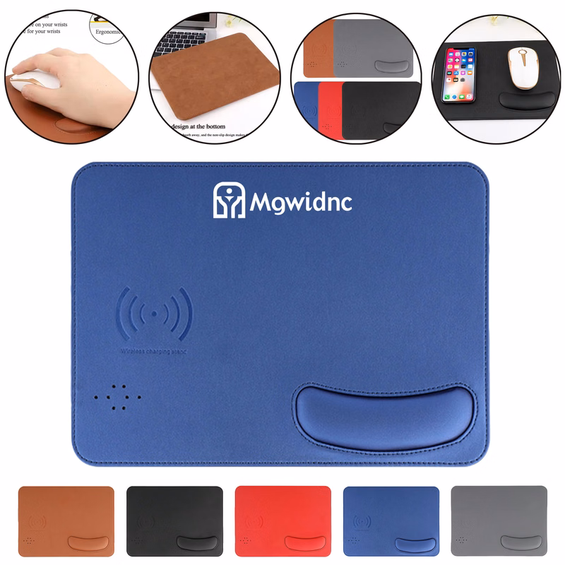 Ergonomic Wireless Charging Mouse Pad with Wrist Rest
