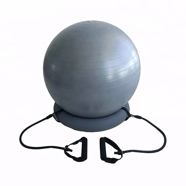Yoga Ball Chair with Two Resistance Bands