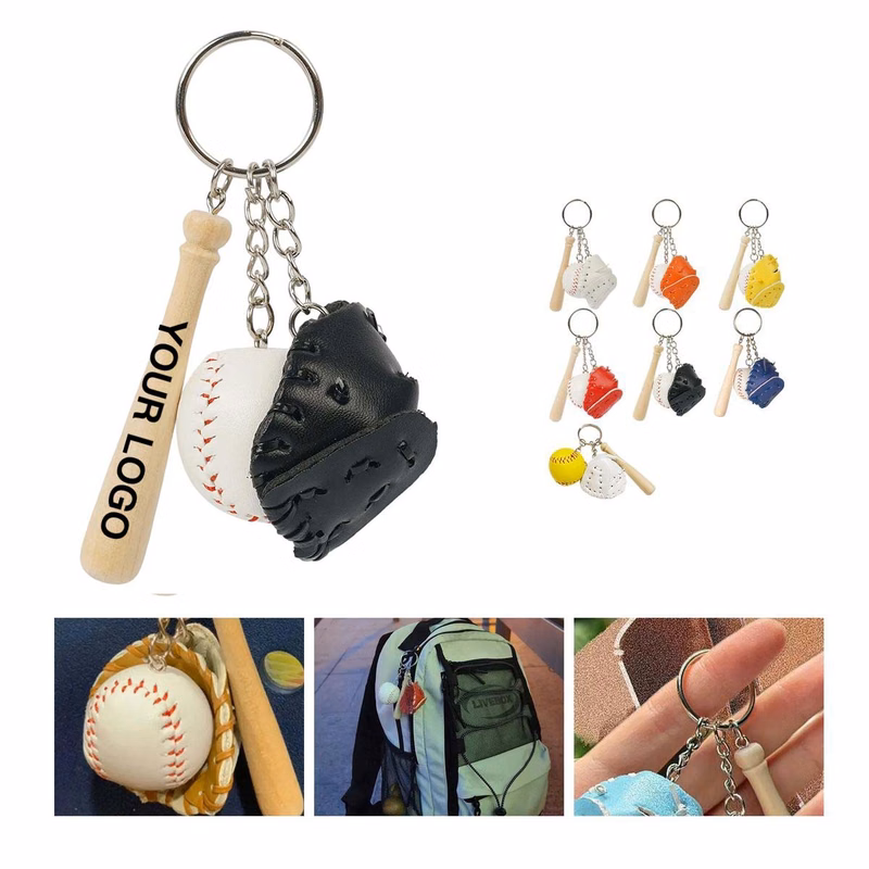 Sport Keychain Baseball Theme Mini Accessory