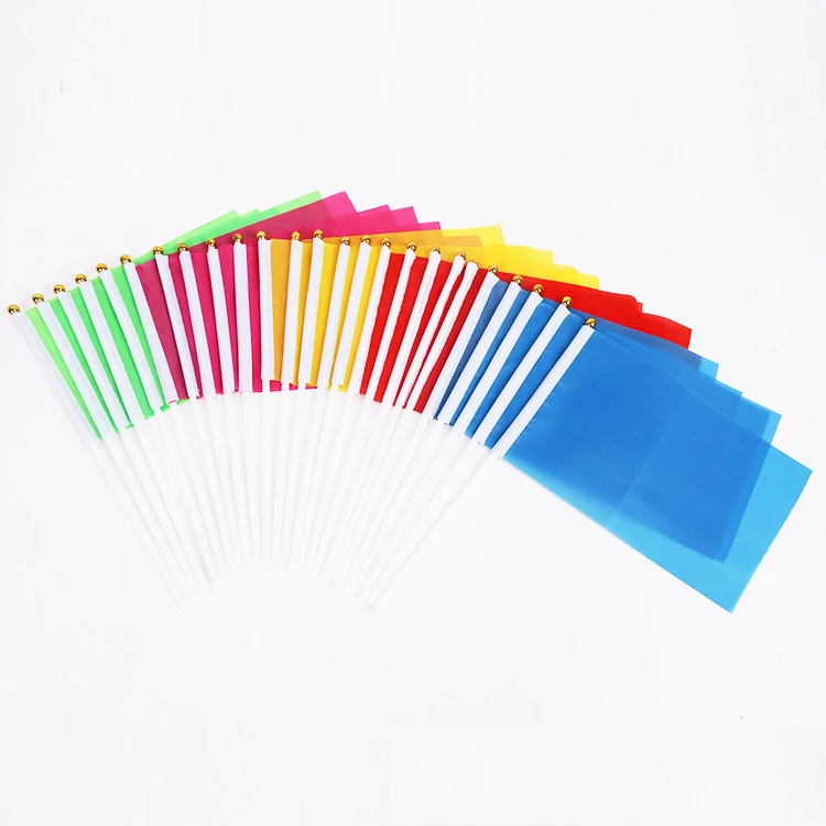 100% Polyester Double-Sided Custom Hand Flags (Events/Outdoor) 1