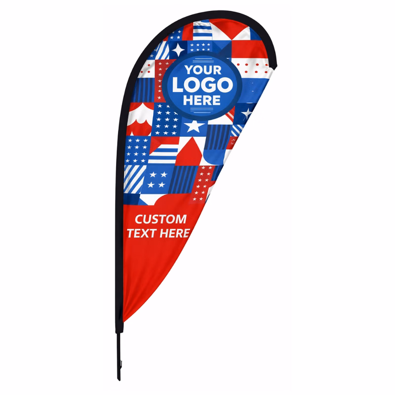 11' Tear Drop Flag Single Sided