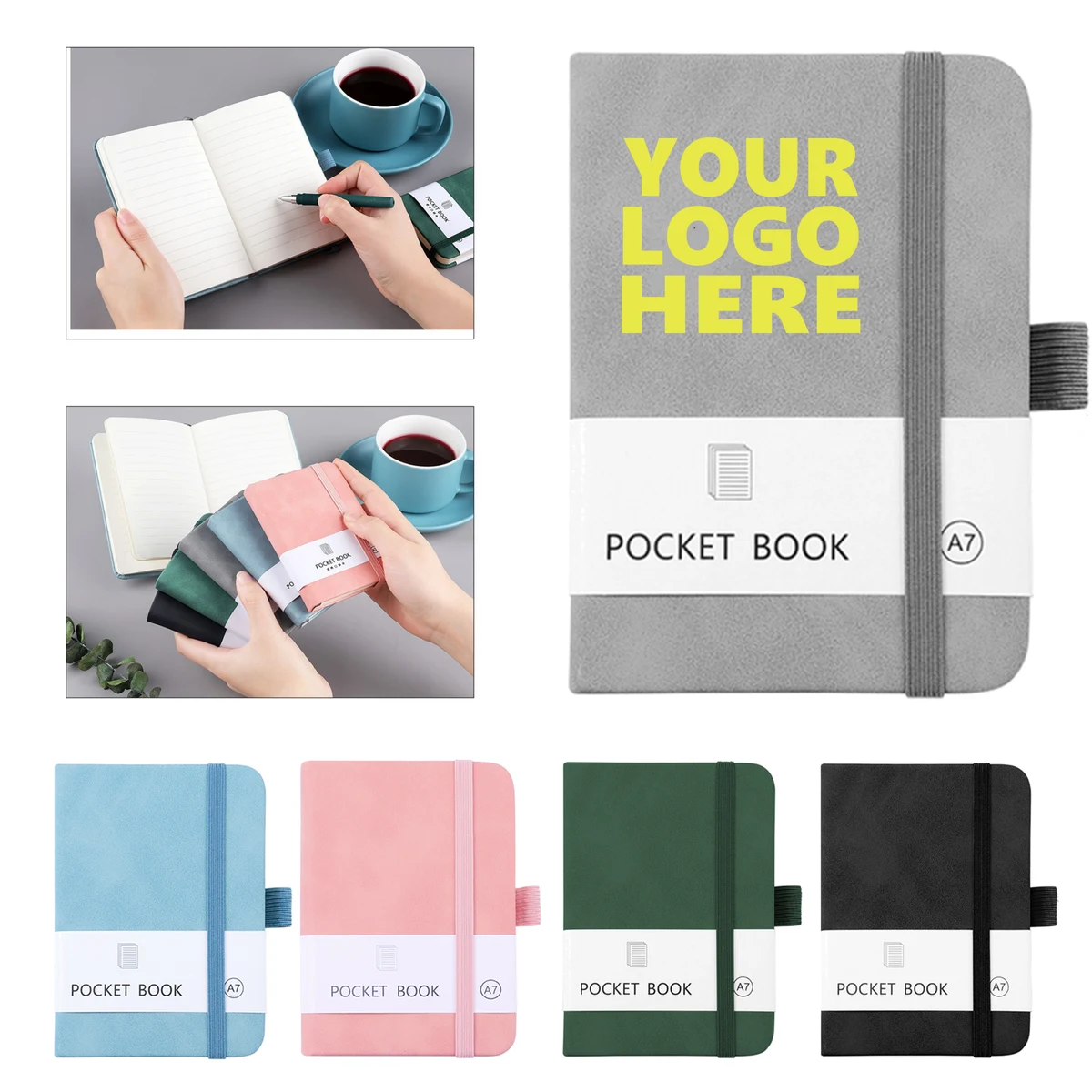 Leather A7 Pocket Notepad 1