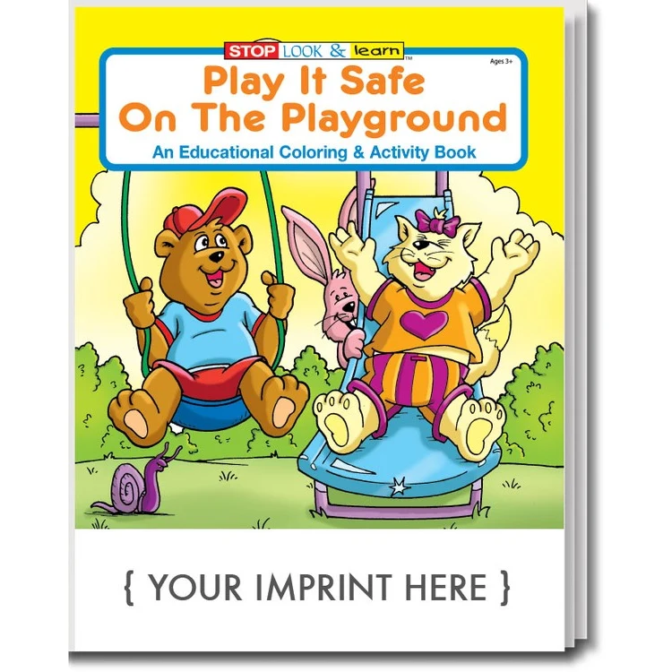 COLORING BOOK - Play It Safe on the Playground Coloring & Activity Book 1