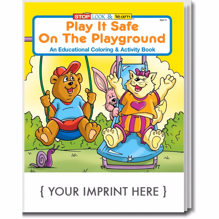 COLORING BOOK - Play It Safe on the Playground Coloring & Activity Book