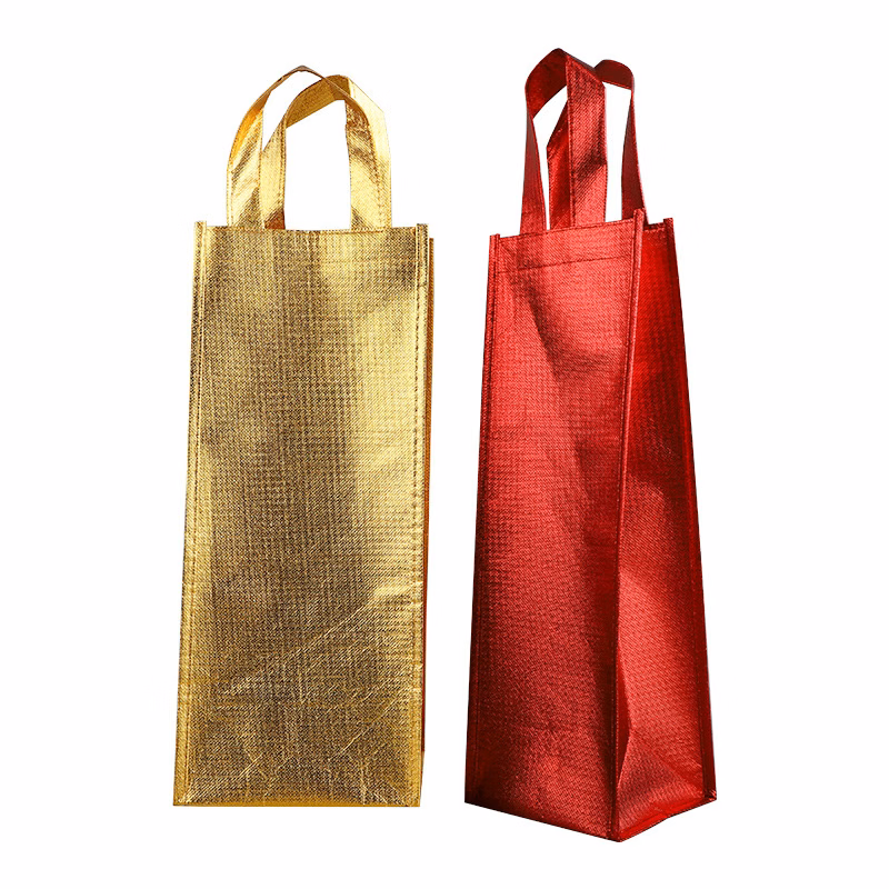 Laminated Wine Tote Bag