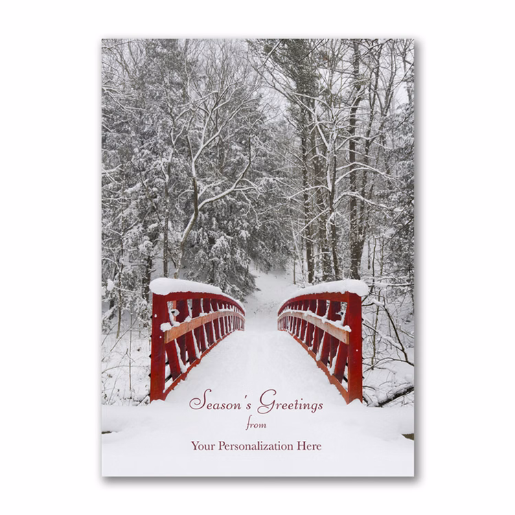 Winter Serenity Front Imprint Card