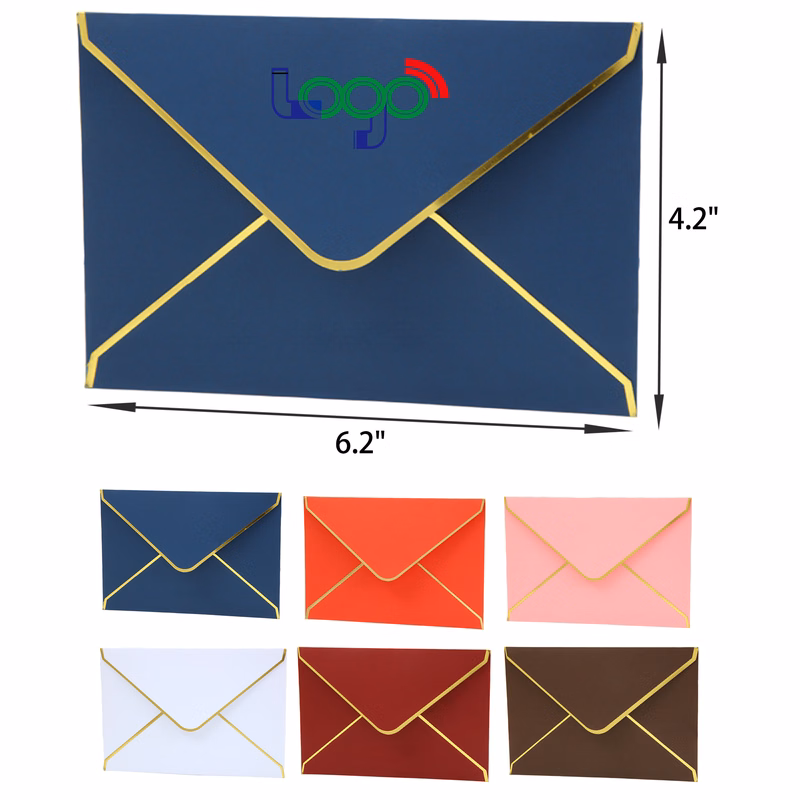 Elegant Foil Stamped Envelope Greeting Card