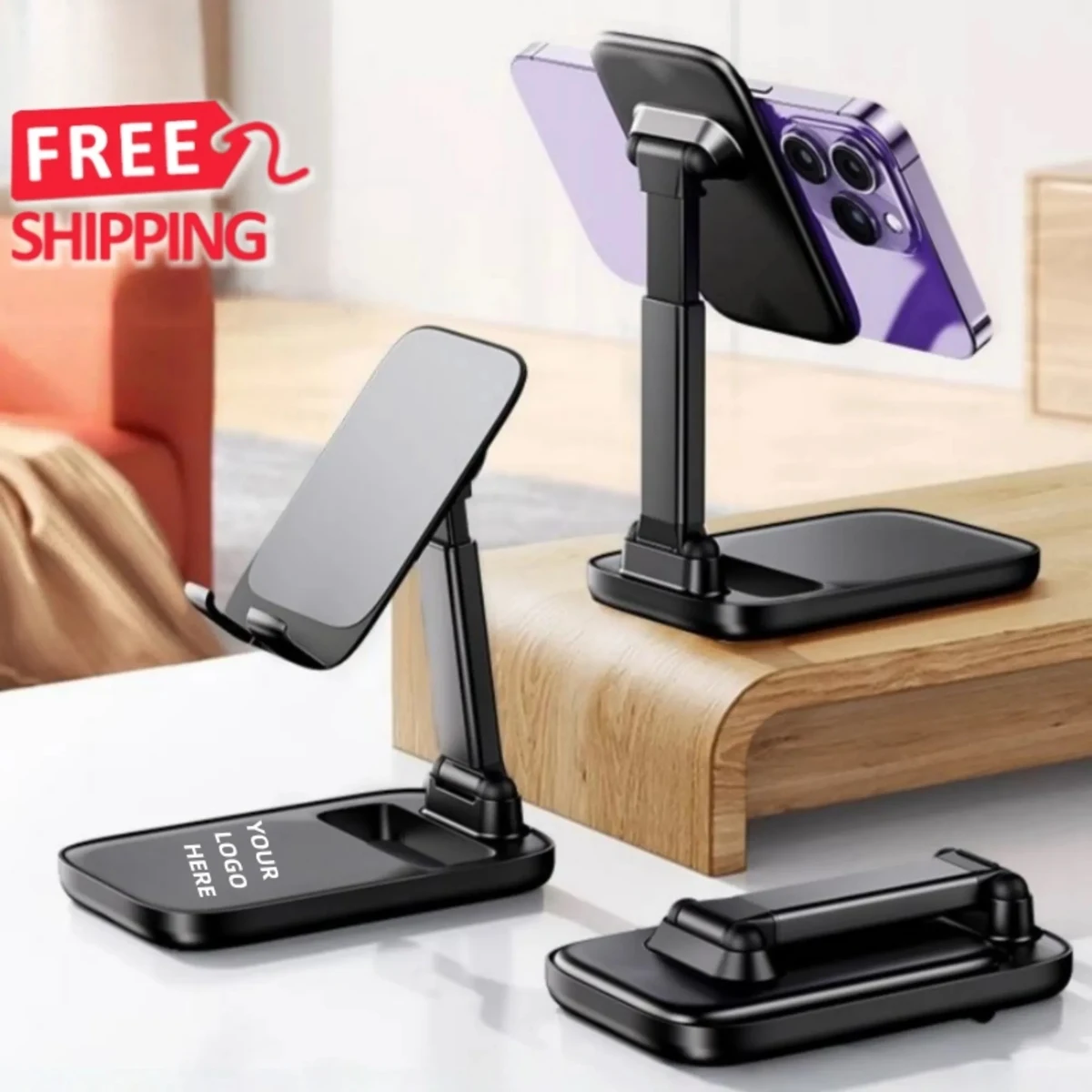 Adjustable Foldable Metal Phone Stand Holder 1