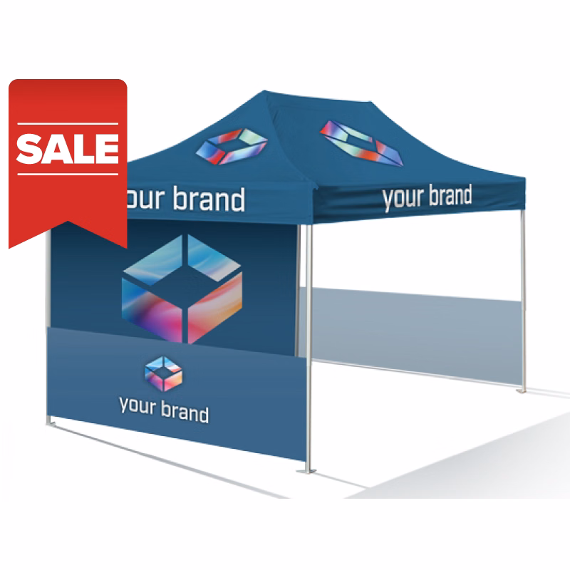 10'x15' Expo Package with Printed Top, Wall and Rail Skirts
