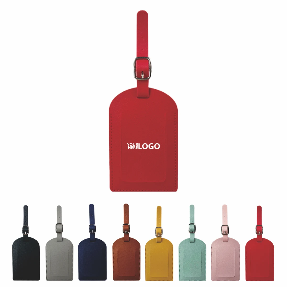 Durable PU Leather Travel Luggage Tag 1