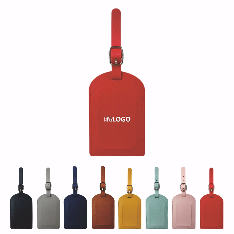 Durable PU Leather Travel Luggage Tag