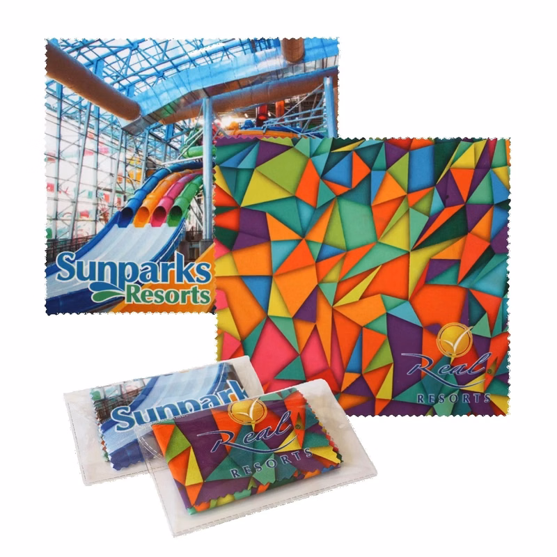 Sublimated Microfiber Cleaning Cloth With Case