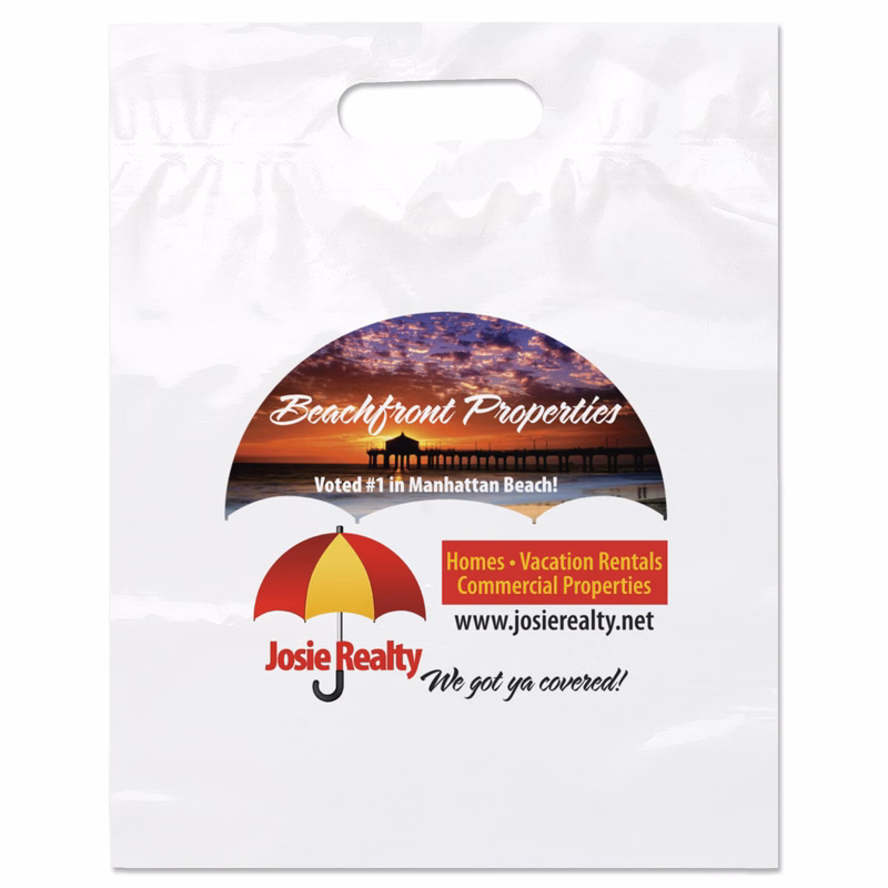 Die Cut Handle Bag - 12W x 15H x 3 - Dynamic Color
