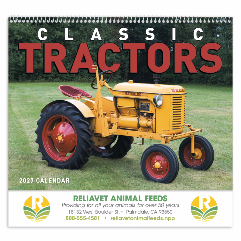 Good Value™ Classic Tractor - Spiral Calendar
