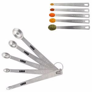 5 In 1 Stainless Steel Measuring Spoon Set