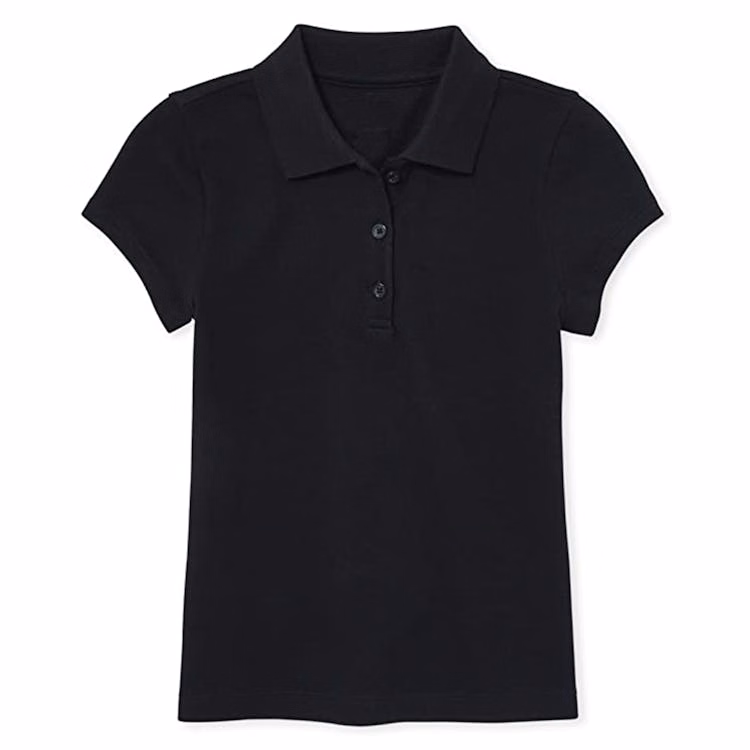Girls' Uniform Polos - Small Black Short Sleeve