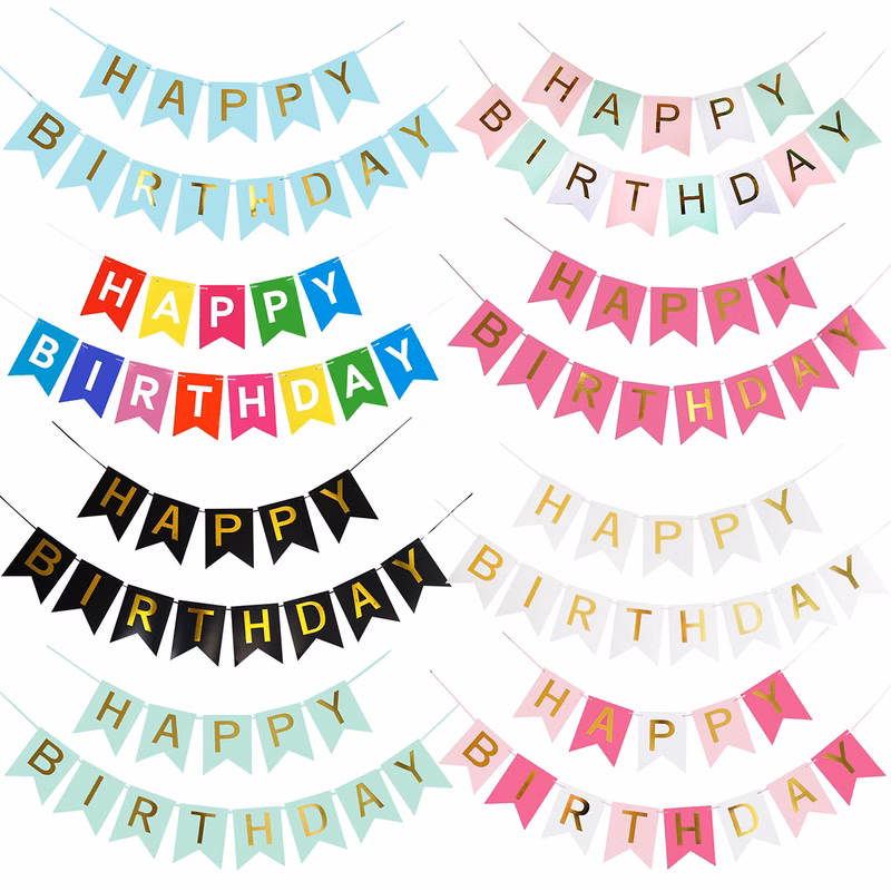 Happy Birthday Decoration Banner
