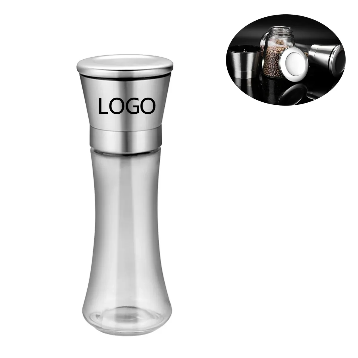 Stainless Steel Adjustable Pepper Grinder 1