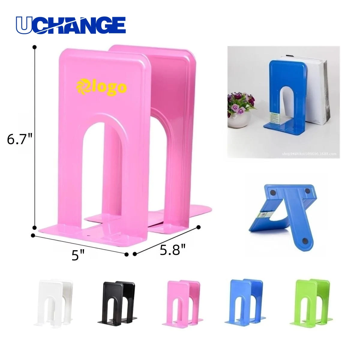 2-in-1 Metal Bookend 1