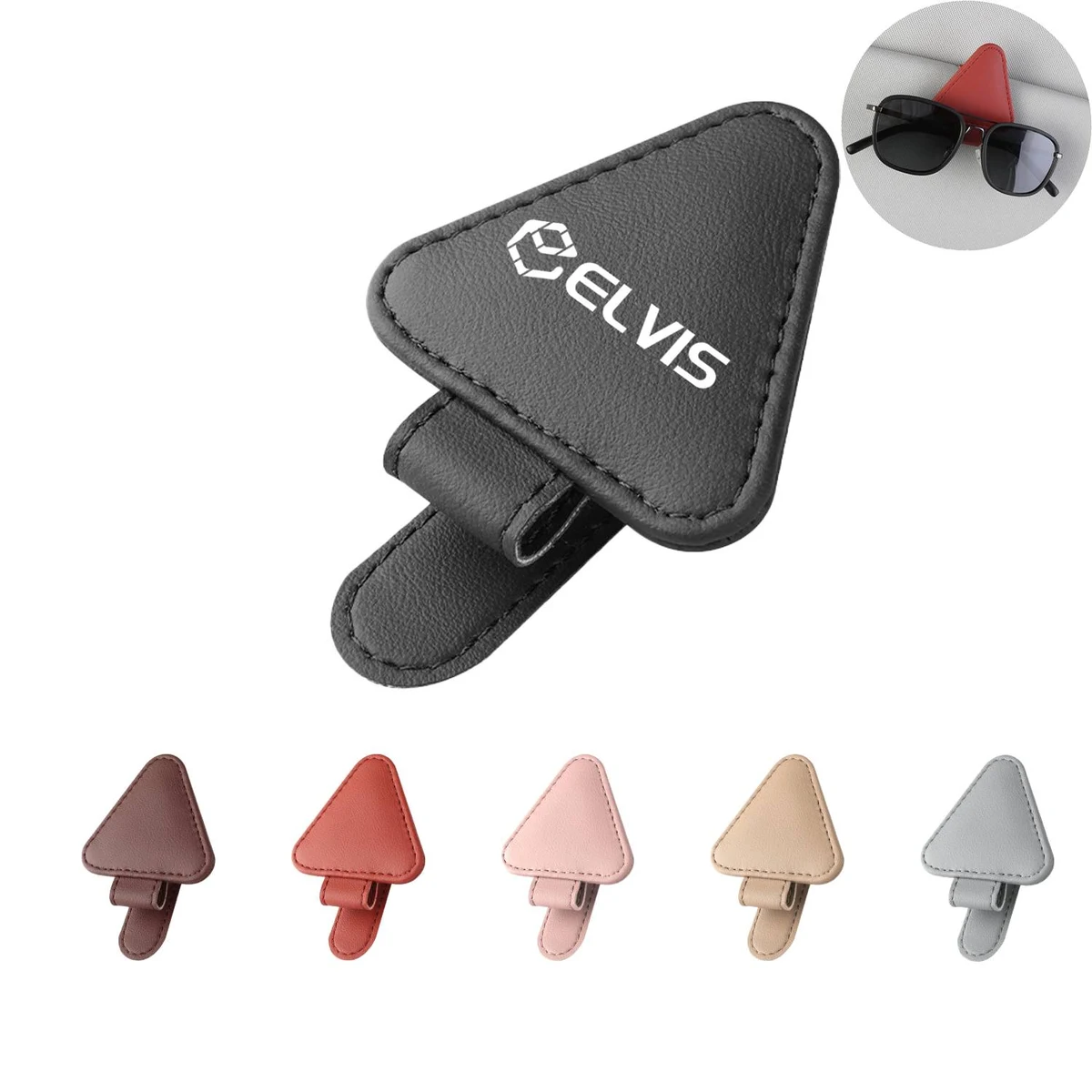 Car Sunshade Sunglasses Holder Card Clip 1