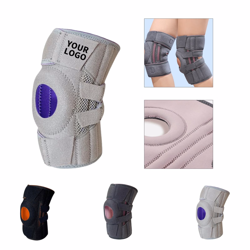 Adjustable Knee Support Brace With Hook Loop Strap